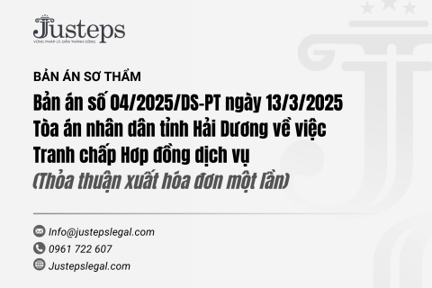 Bản án số 04/2025/DS-PT ngày 13/3/2025 Tòa án nhân dân tỉnh Hải Dương về việc Tranh chấp Hơp đồng dịch vụ (Thỏa thuận xuất hóa đơn một lần)