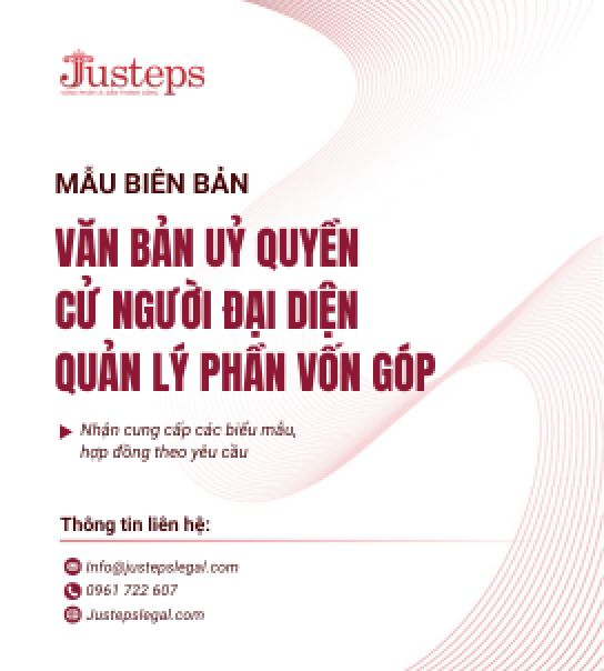 Văn bản ủy quyền cứ người đại diện quản lý phần vốn góp