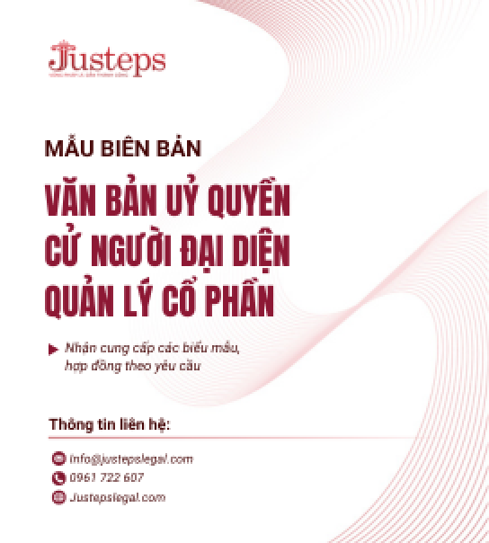 Văn bản ủy quyền cử người đại diện quản lý cổ phần