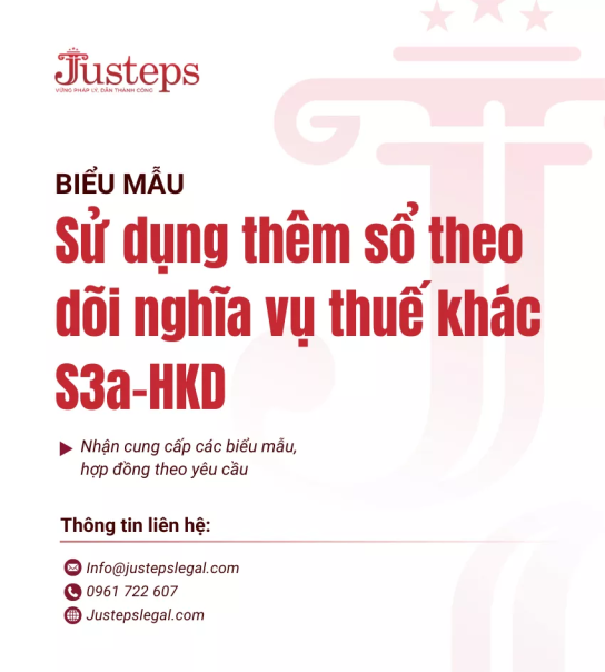 Sử dụng thêm sổ theo dõi nghĩa vụ thuế khác S3a-HKD