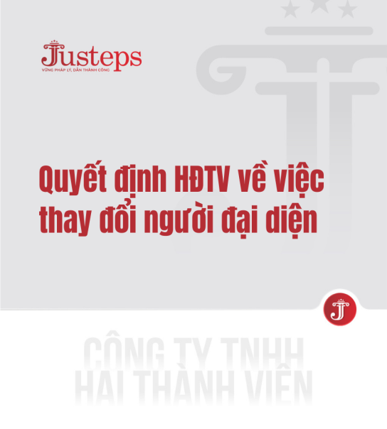 Quyết định HĐTV về việc thay đổi người đại diện theo pháp luật
