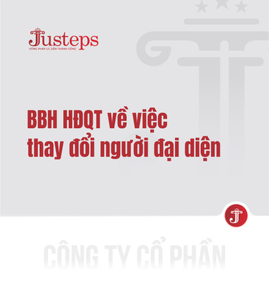 Biên bản hop HĐQT về việc thay đổi người đại diện theo pháp luật