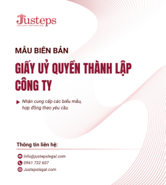 Mẫu Giấy ủy quyền thành lập Công ty 