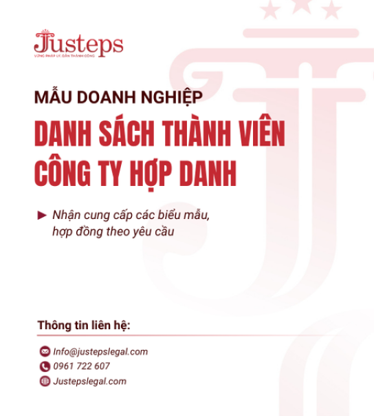 Mẫu 09. Danh sách thành viên Công ty hợp danh