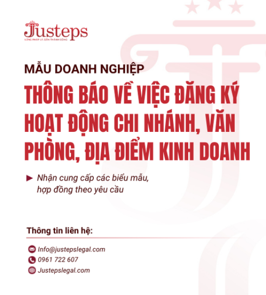 Mẫu 17. Giấy đề nghị đăng ký hoạt động chi nhánh/văn phòng đại diện/Thông báo lập địa điểm kinh doanh