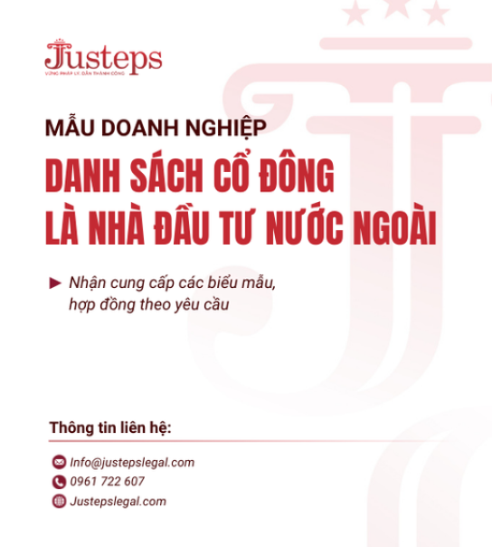 Mẫu 08. Danh sách cổ đông là nhà đầu tư nước ngoài