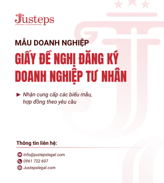 Mẫu 01. Giấy đề nghị đăng ký doanh nghiệp tư nhân