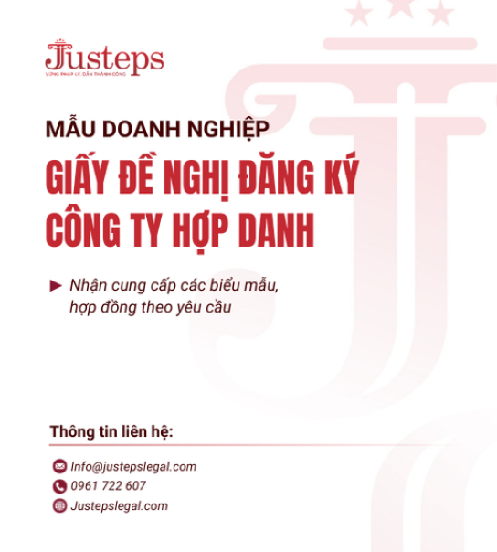 Mẫu 05. Giấy đề nghị đăng ký doanh nghiệp Công ty Hợp danh