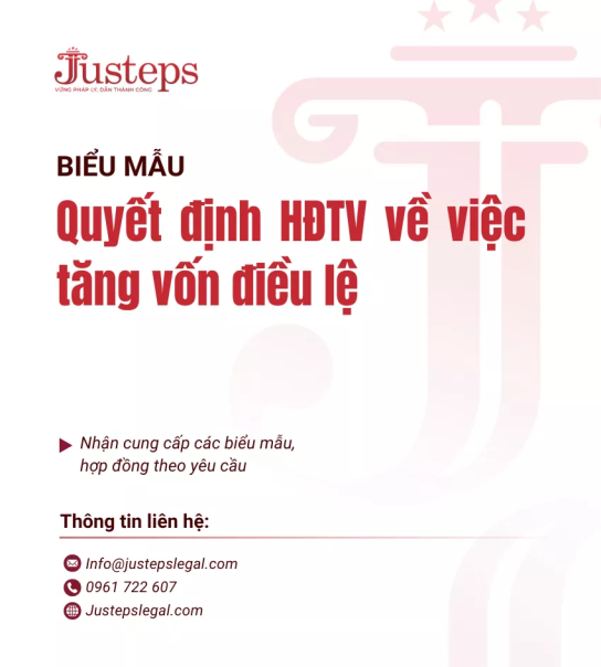 Quyết định HĐTV về việc tăng vốn điều lệ