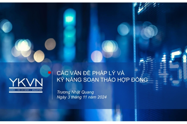 Các vấn đề pháp lý và kỹ năng soạn thảo Hợp đồng - Luật sư Trương Nhật Quang