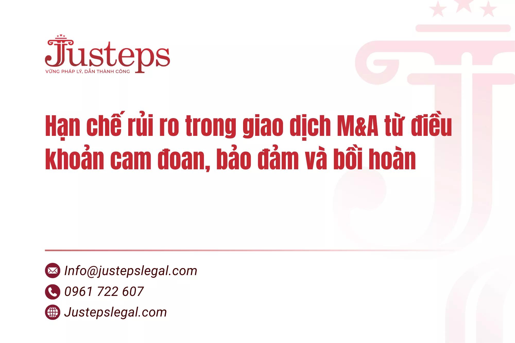 Hạn chế rủi ro trong giao dịch M&A từ điều khoản cam đoan, bảo đảm và bồi hoàn